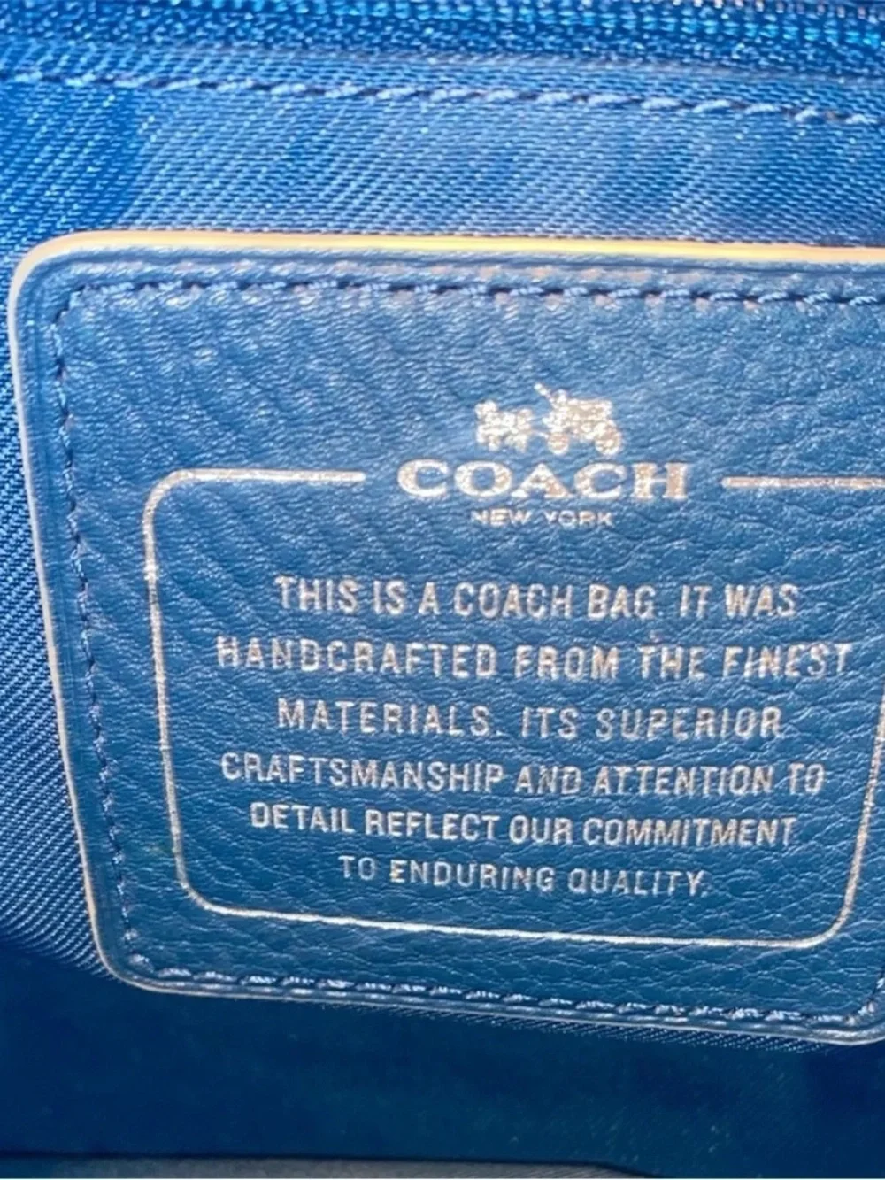 Coach 2015 Embossed Horse & Carriage Edie 31 Canvas Shoulder Bag NWOT